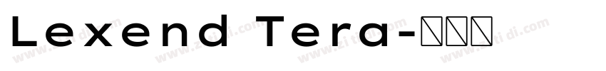 Lexend Tera字体转换